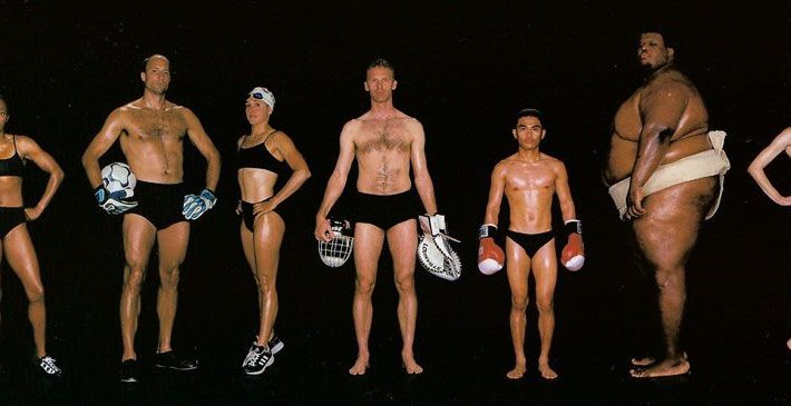 A group of athletes with different body types as a symbol of how to hire the best leaders